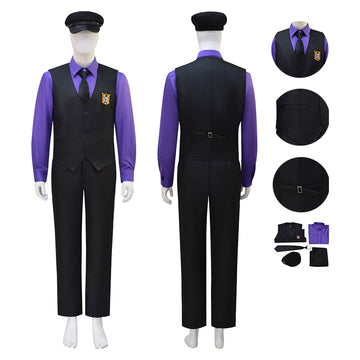FNAF Five Nights at Freddy's William Afton Cosplay Costume Halloween Suit BEcostume